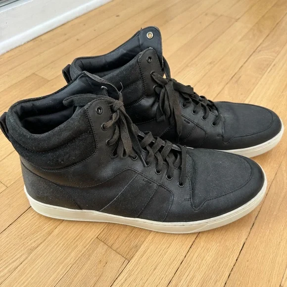 Vince Adam Revolver Hi Top Leather Sneakers - Picture 3 of 4